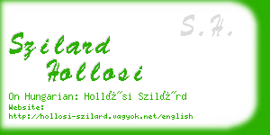 szilard hollosi business card